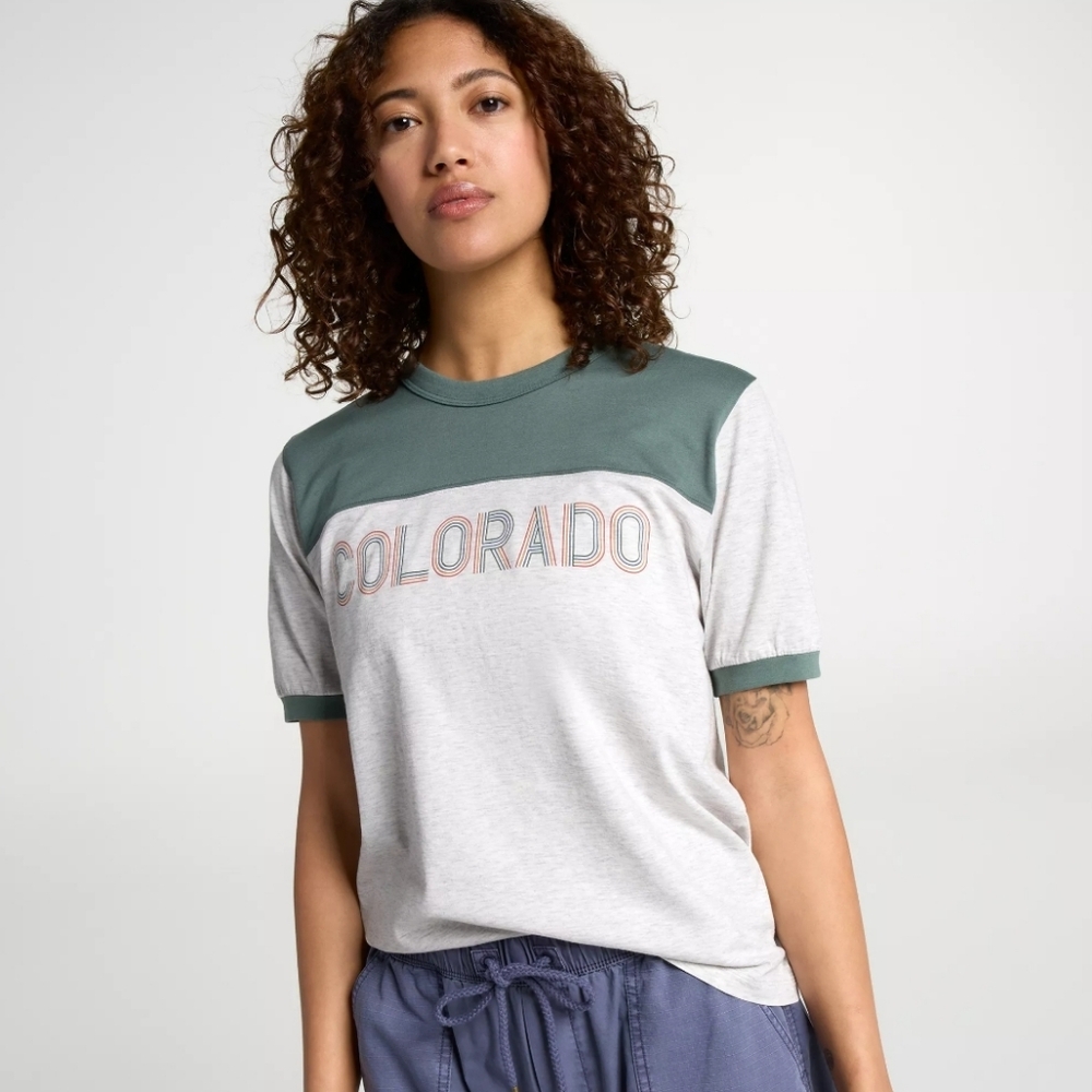 Colorado Alpine Design Ringer Tee Shirt